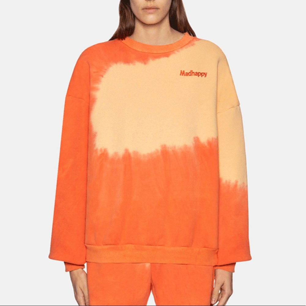 Madhappy SUNBURST HERITAGE CREWNECK - PAPAYA
